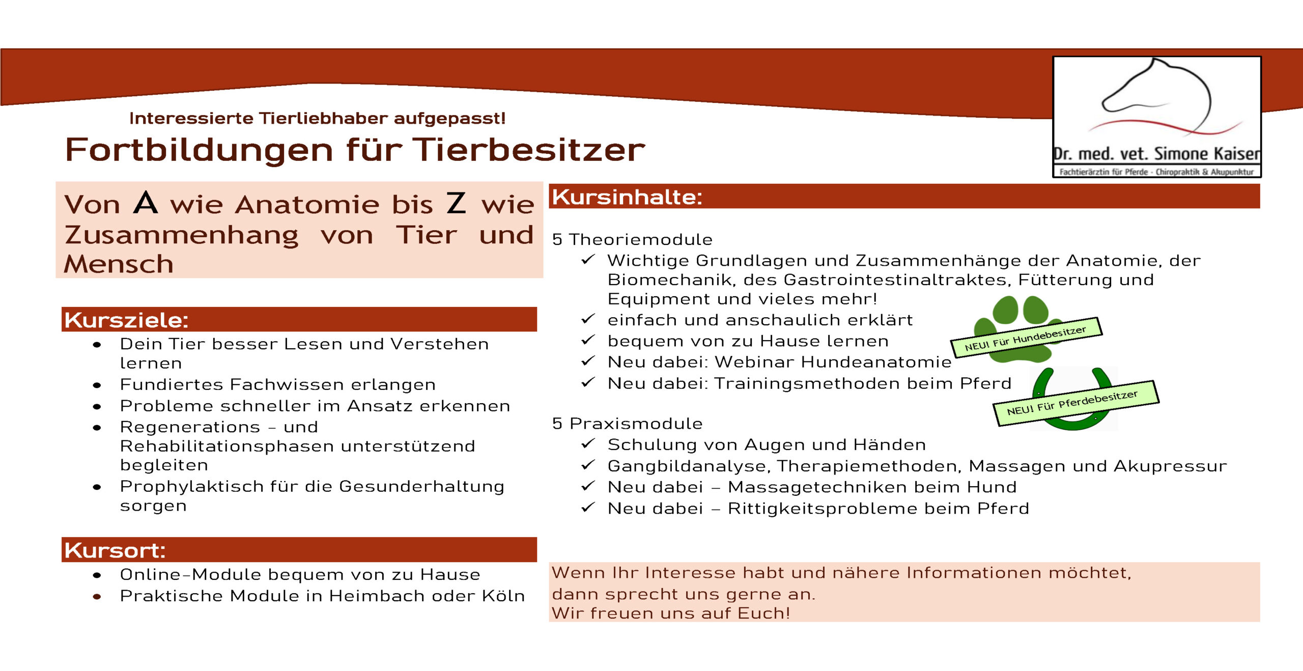 Read more about the article Fortbildung für Tierbesitzer