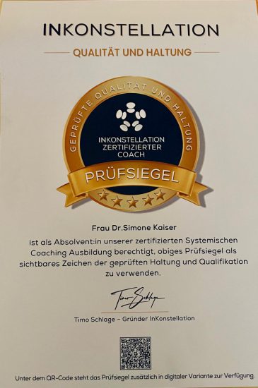 Inkonstellation Zertifikat